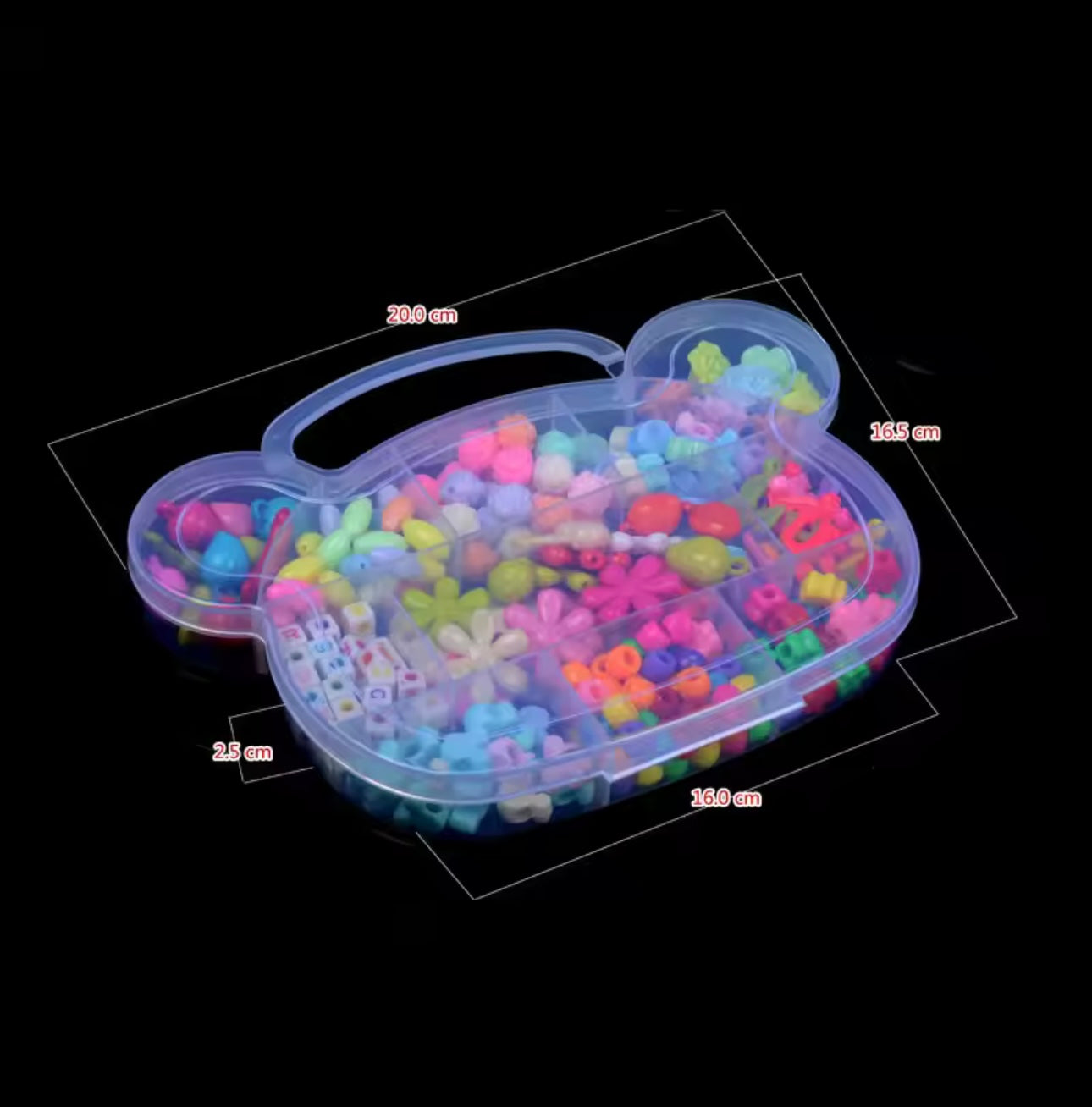Educational Beading Kit for Girls Handmade Jewelry Making Beads Stringing Bracelet Kit Brain-Boosting Craft Toy Set