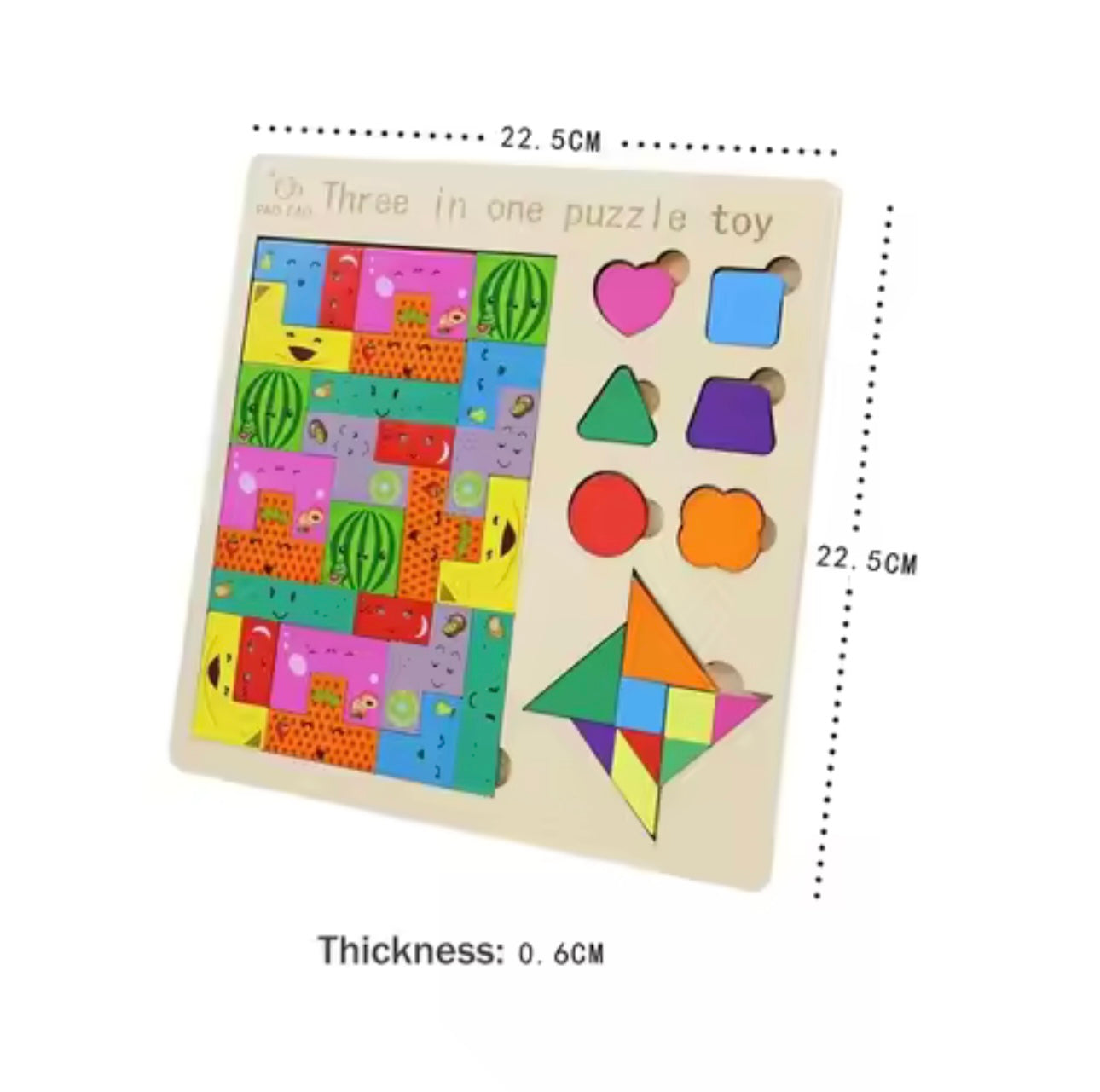 3D Vehicle Wooden Puzzle Hand-eye Jigsaw Puzzle Ages 1-5 Children Toddlers Preschool Educational Toy