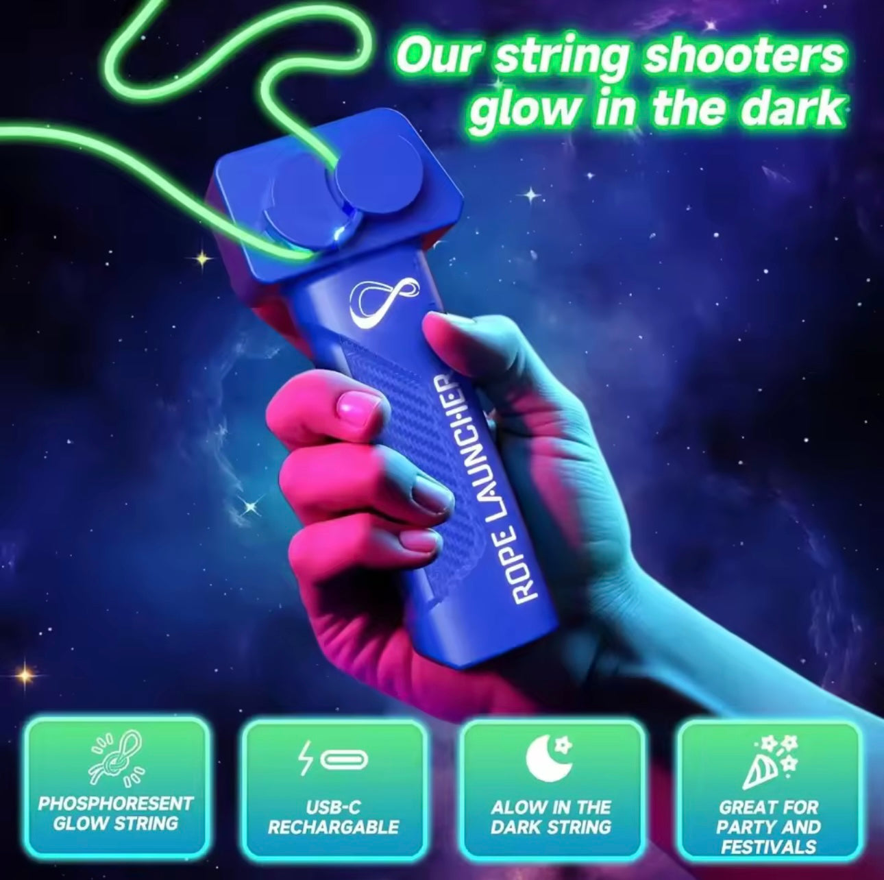 String Rope Launcher Fidget Toy