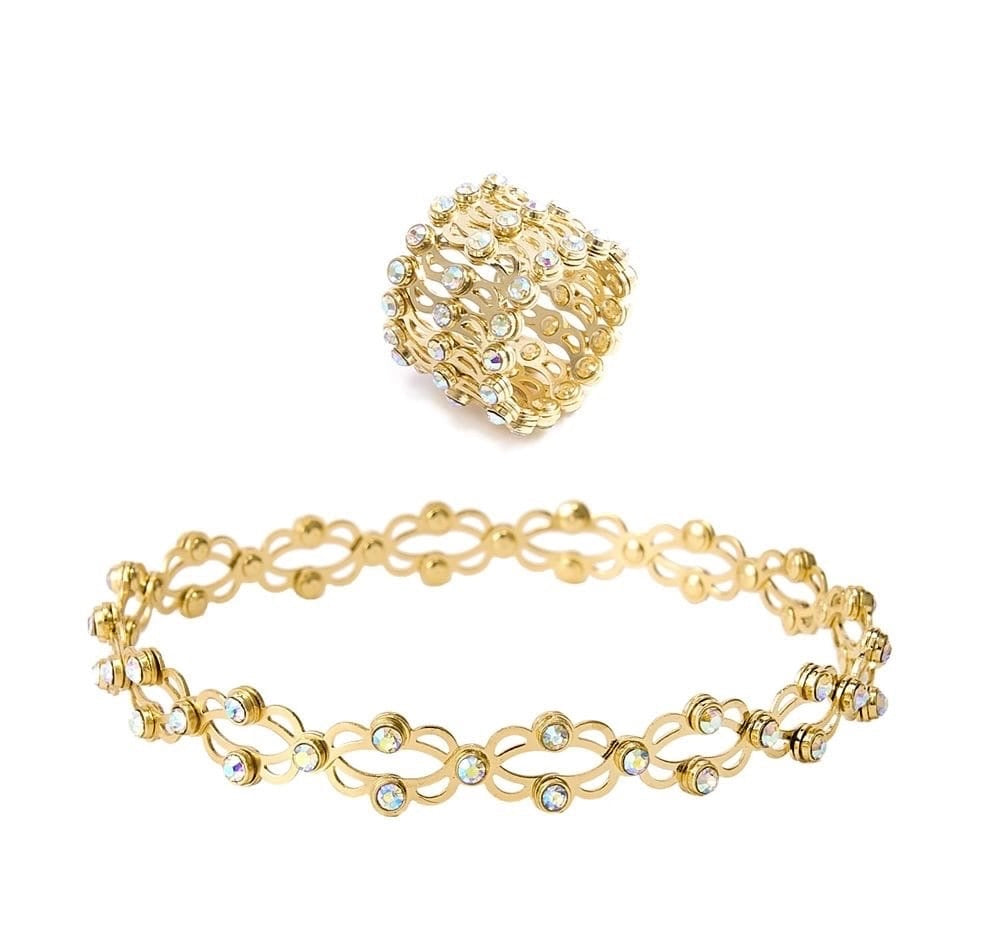 2-in-1 Magic! A dazzling rhinestone bracelet that transforms into a chic ring – stylish, stretchable, and full of sparkle!